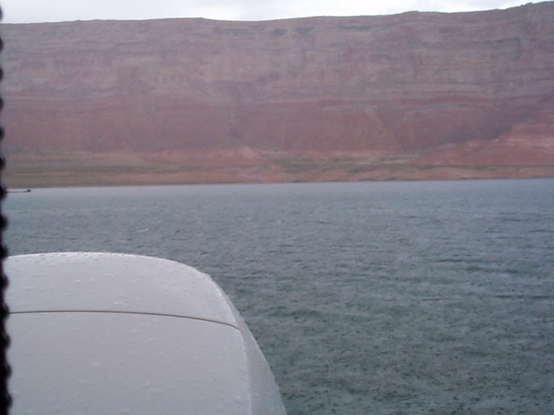 We had too much wind and plenty of rain in our 2 weeks. This is below Cookie Jar butte in Kame Wash.(seabran)