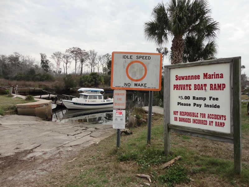 We launched at Suwannee Marina