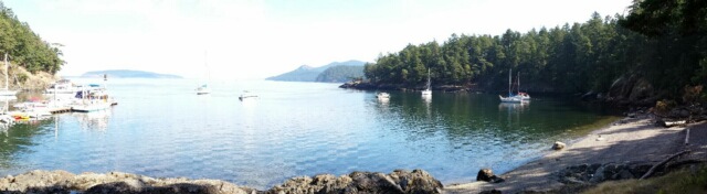 we rowed to shore from the bouy at Jones Island for a great hike!
