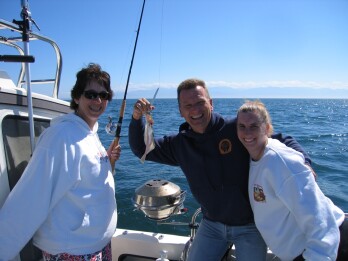 We shoud stick to crabbing - Dee, David and Emily