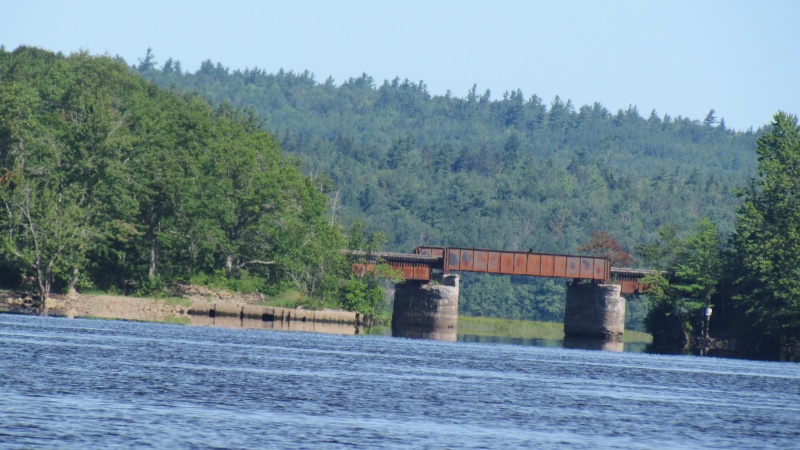 We thought about anchoring in the bay beyond the bridge in a bay along side the Saint John river