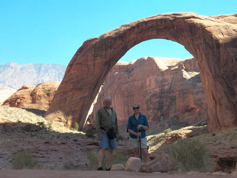 We were the only ones at Rainbow Bridge.