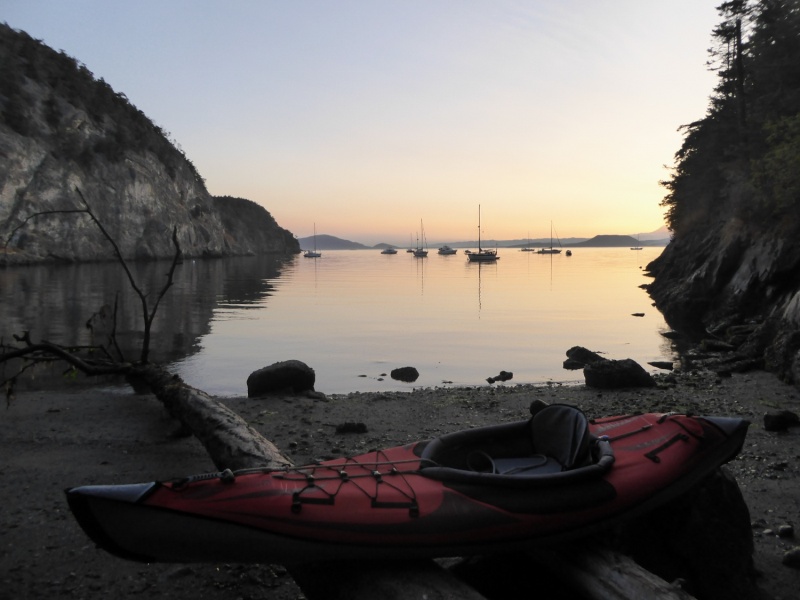 Went ashore for a sunrise hike