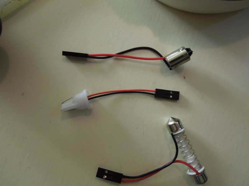 what you get in the kit, need to hard wire it in. Middle one is what I use because the wire just slip out of connector.