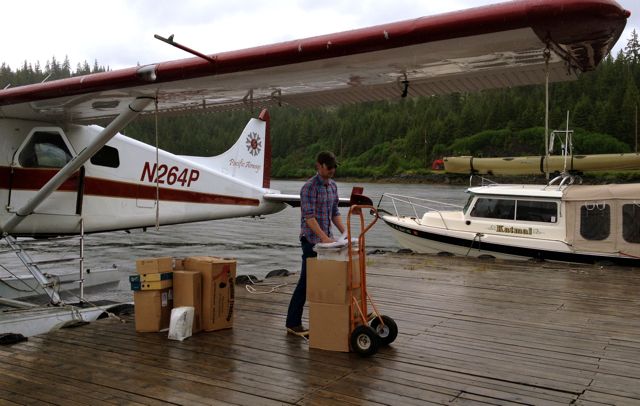 While fueling up, the mail was delivered.  Thorne Bay, AK