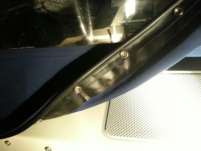 Wide bound edge and "gasket for spray deflection
