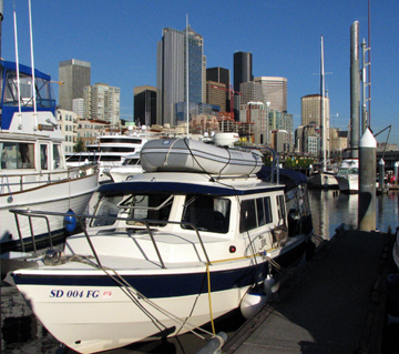 Wild Blue in Bell Harbor Marina