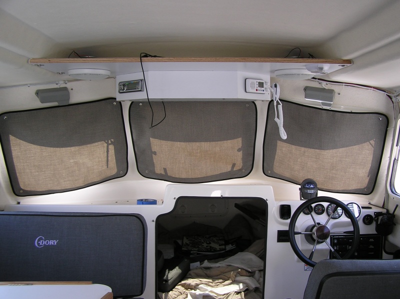 Windshield "curtains".