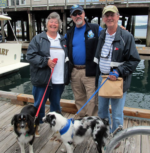 With Merv and Kathy (and pooches)