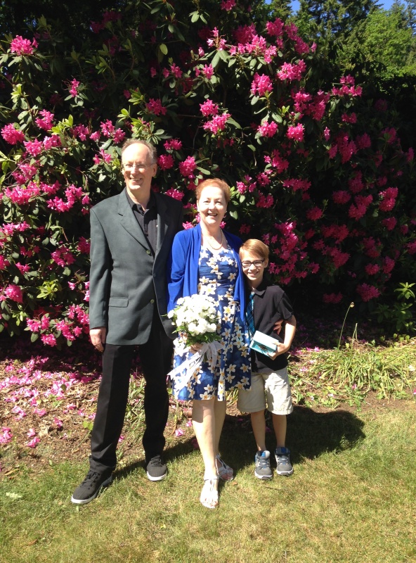 With Ryder, grandson/ring bearer