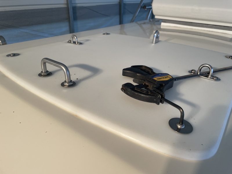 Working Alone: nuts inside cabin wrench on roof