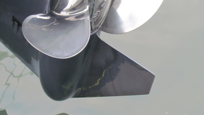 Yeah this is what happens in the Inter Coastal Waterway if you travel at low tide. Ordered Zinc chromate primer and some Yamaha motor paint to get this looking like new