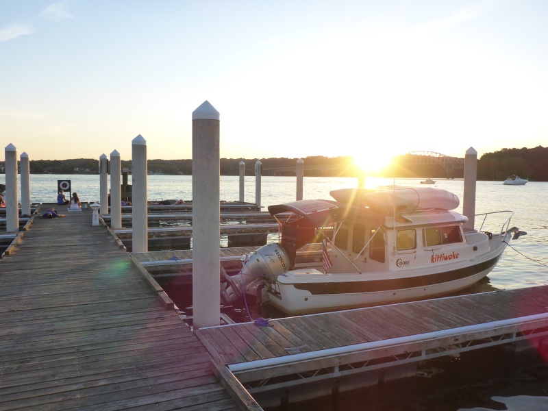 yoga night at the Harve de Grace municipal dock - pretty wholesome!
