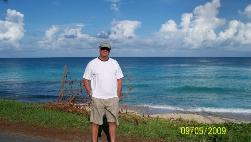 Your truly checking sea conditions.  Doesnt get any better.